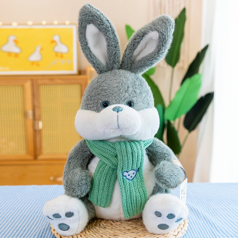 ふわふわ ウサギ ぬいぐるみ 23cm 35cm ブルー ブラウン グレー グリーン ピンク - ルクス・シャル Luxe Char