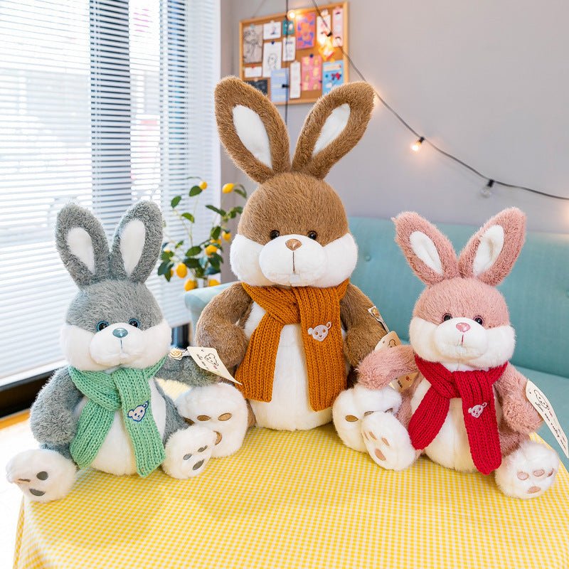 ふわふわ ウサギ ぬいぐるみ 23cm 35cm ブルー ブラウン グレー グリーン ピンク - ルクス・シャル Luxe Char