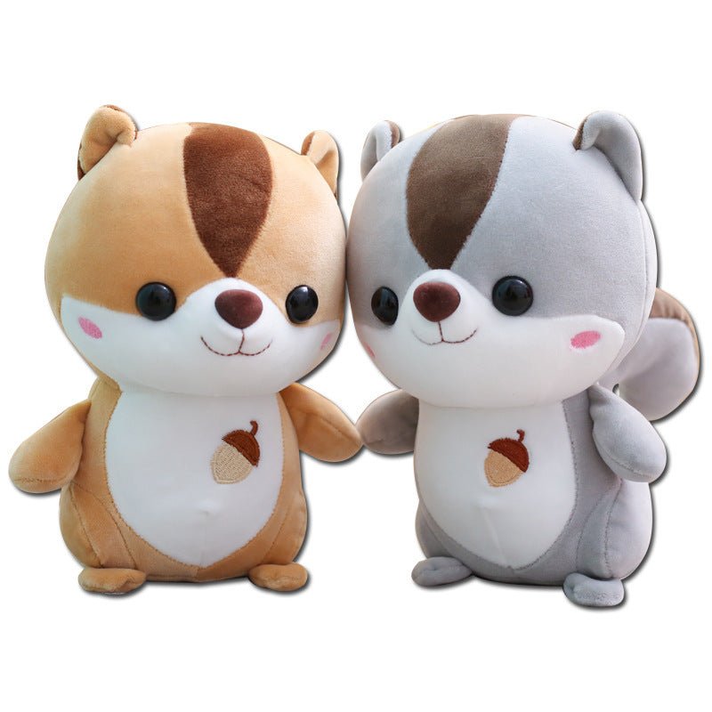 リス ぬいぐるみ かわいい 25cm 30cm 40cm 50cm 60cm グレー ブラウン - ルクス・シャル Luxe Char