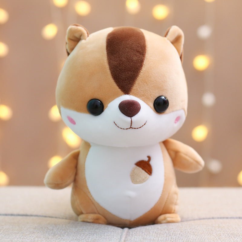 リス ぬいぐるみ かわいい 25cm 30cm 40cm 50cm 60cm グレー ブラウン - ルクス・シャル Luxe Char