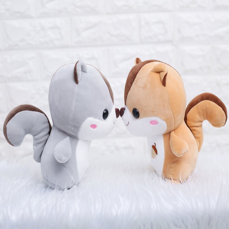 リス ぬいぐるみ かわいい 25cm 30cm 40cm 50cm 60cm グレー ブラウン - ルクス・シャル Luxe Char