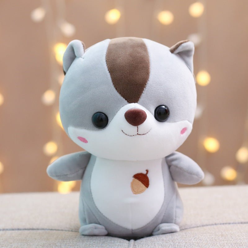 リス ぬいぐるみ かわいい 25cm 30cm 40cm 50cm 60cm グレー ブラウン - ルクス・シャル Luxe Char