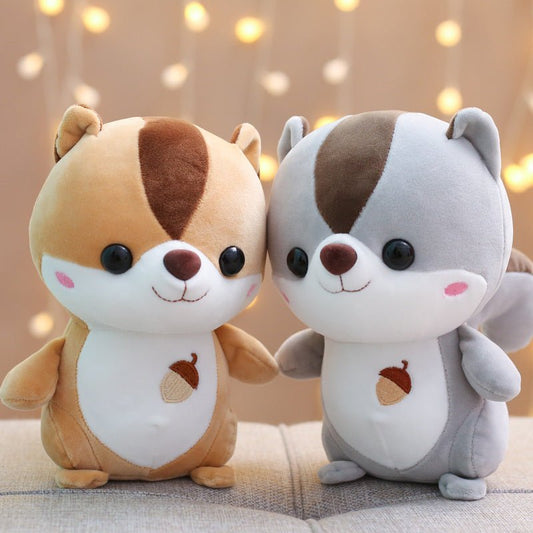 リス ぬいぐるみ かわいい 25cm 30cm 40cm 50cm 60cm グレー ブラウン - ルクス・シャル Luxe Char