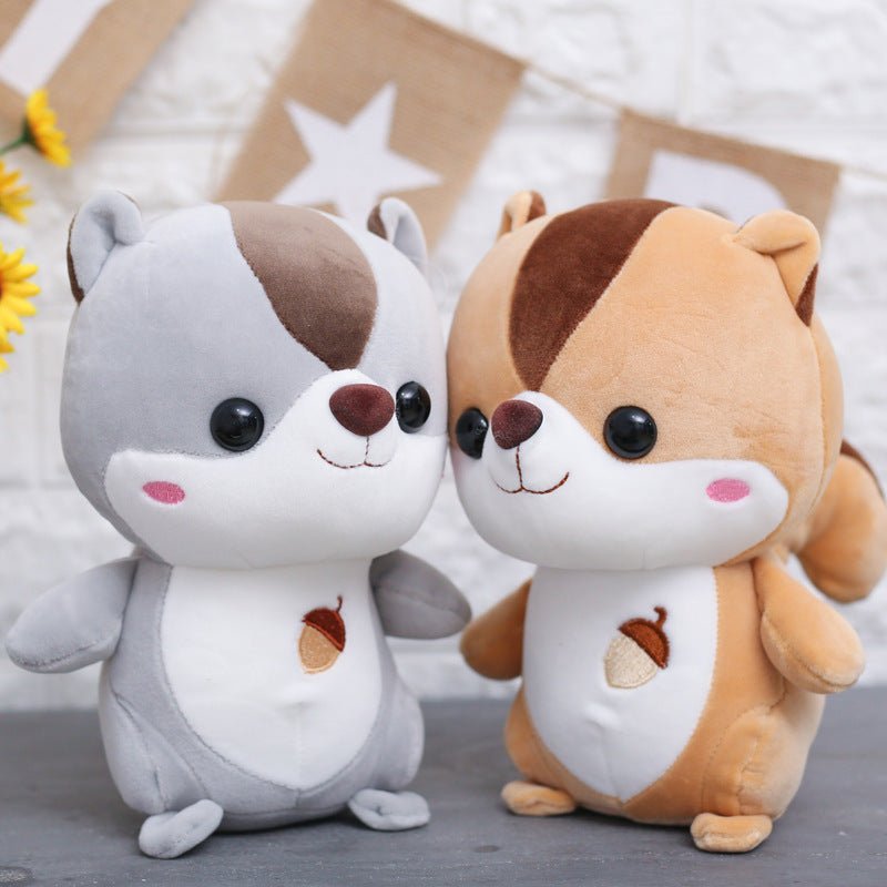 リス ぬいぐるみ かわいい 25cm 30cm 40cm 50cm 60cm グレー ブラウン - ルクス・シャル Luxe Char