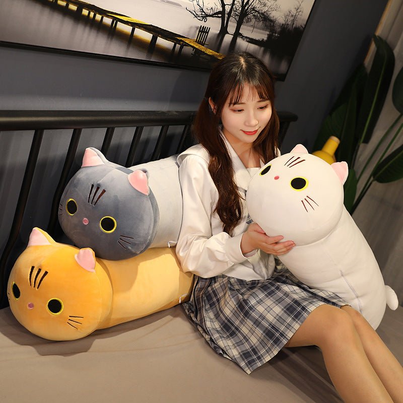 猫 ぬいぐるみ 細長い 25cm 35cm 50cm 80cm 100cm - ルクス・シャル Luxe Char