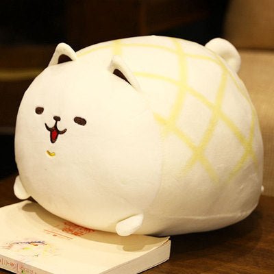 イヌ クッション クリーミーホワイト メロンパン 抱き枕 30cm 40cm 50cm - ルクス・シャル Luxe Char