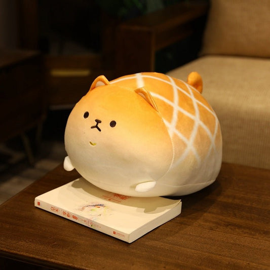 イヌ クッション クリーミーホワイト メロンパン 抱き枕 30cm 40cm 50cm - ルクス・シャル Luxe Char