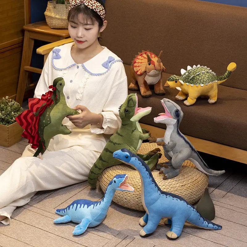 ぬいぐるみ 恐竜 トリケラトプス ラプトル ステゴサウルス アンキロサウルス ティラノサウルス ブラキオサウルス ルクスシャル Luxechar