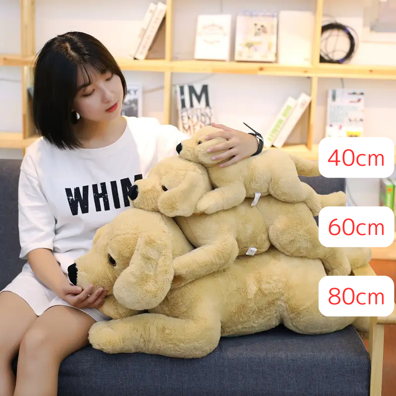 ぬいぐるみ 犬 大きい 40cm 60cm 80cm ブラウン ルクスシャル Luxechar