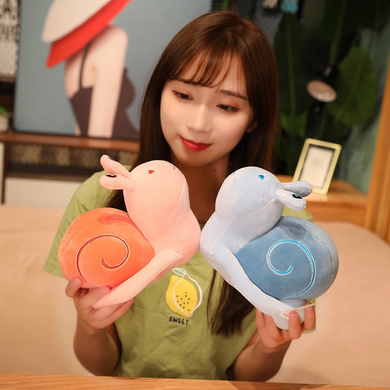 ぬいぐるみ カタツムリ やわらかくてかわいい ブルー レッド イエロー ルクスシャル luxechar