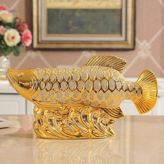 魚 置物 ゴールド ルクスシャル Luxechar
