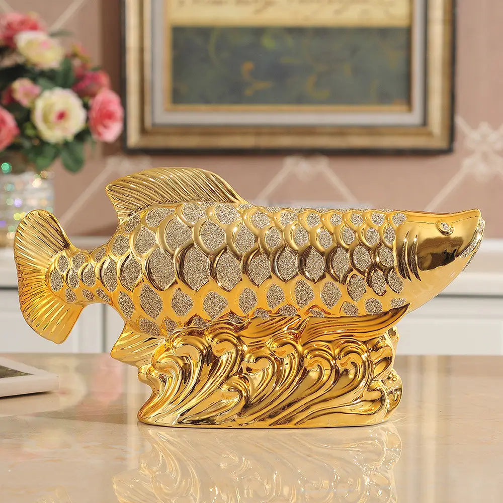 魚 置物 ゴールド ルクスシャル Luxechar