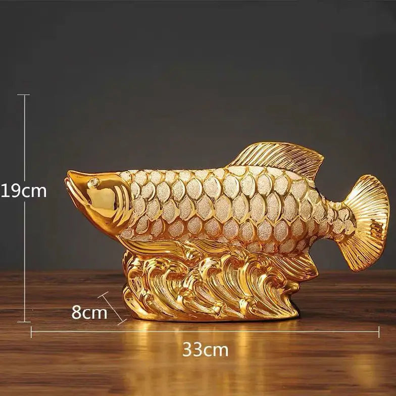 魚 置物 ゴールド ルクスシャル Luxechar