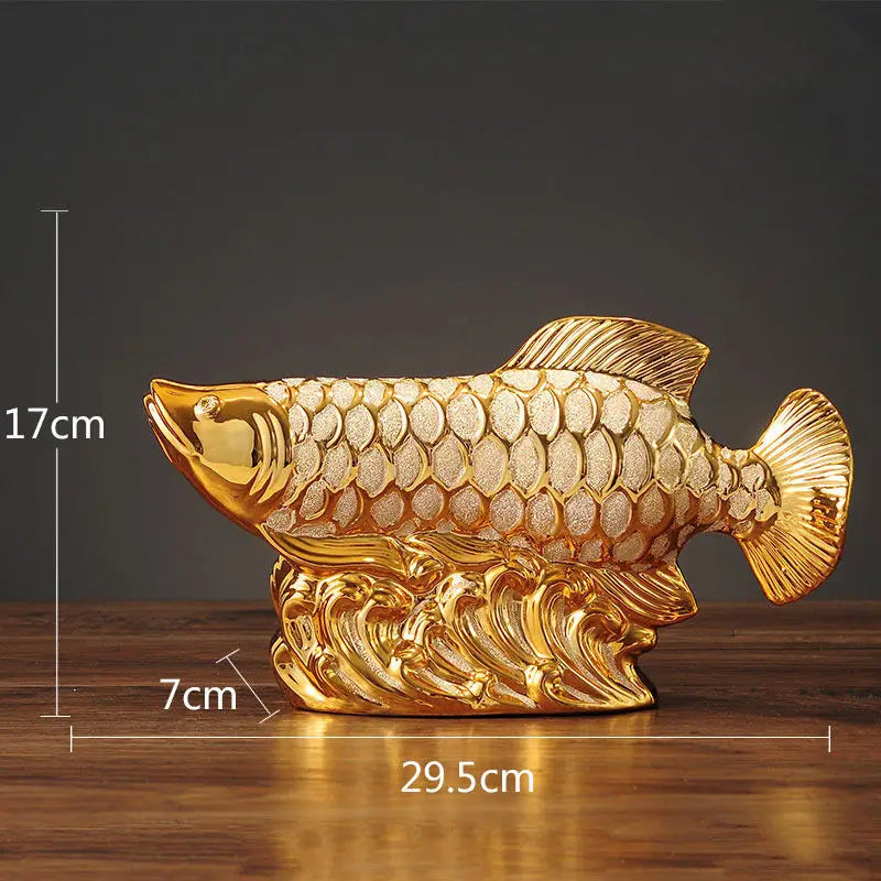 魚 置物 ゴールド ルクスシャル Luxechar