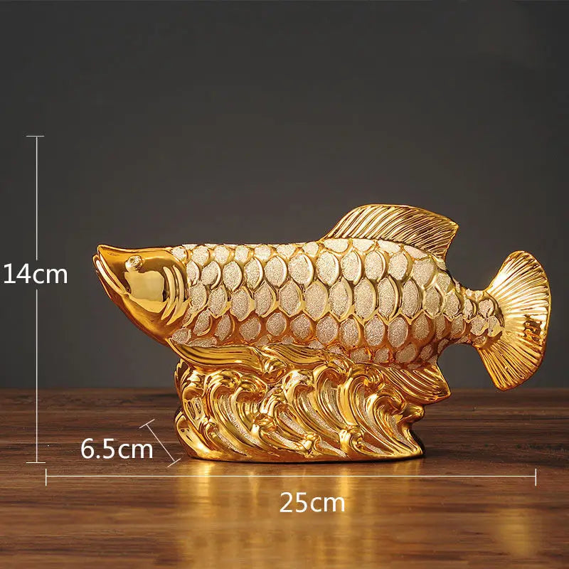 魚 置物 ゴールド ルクスシャル Luxechar