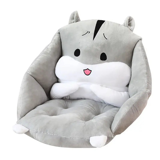 ハムスター クッション グレー かわいい