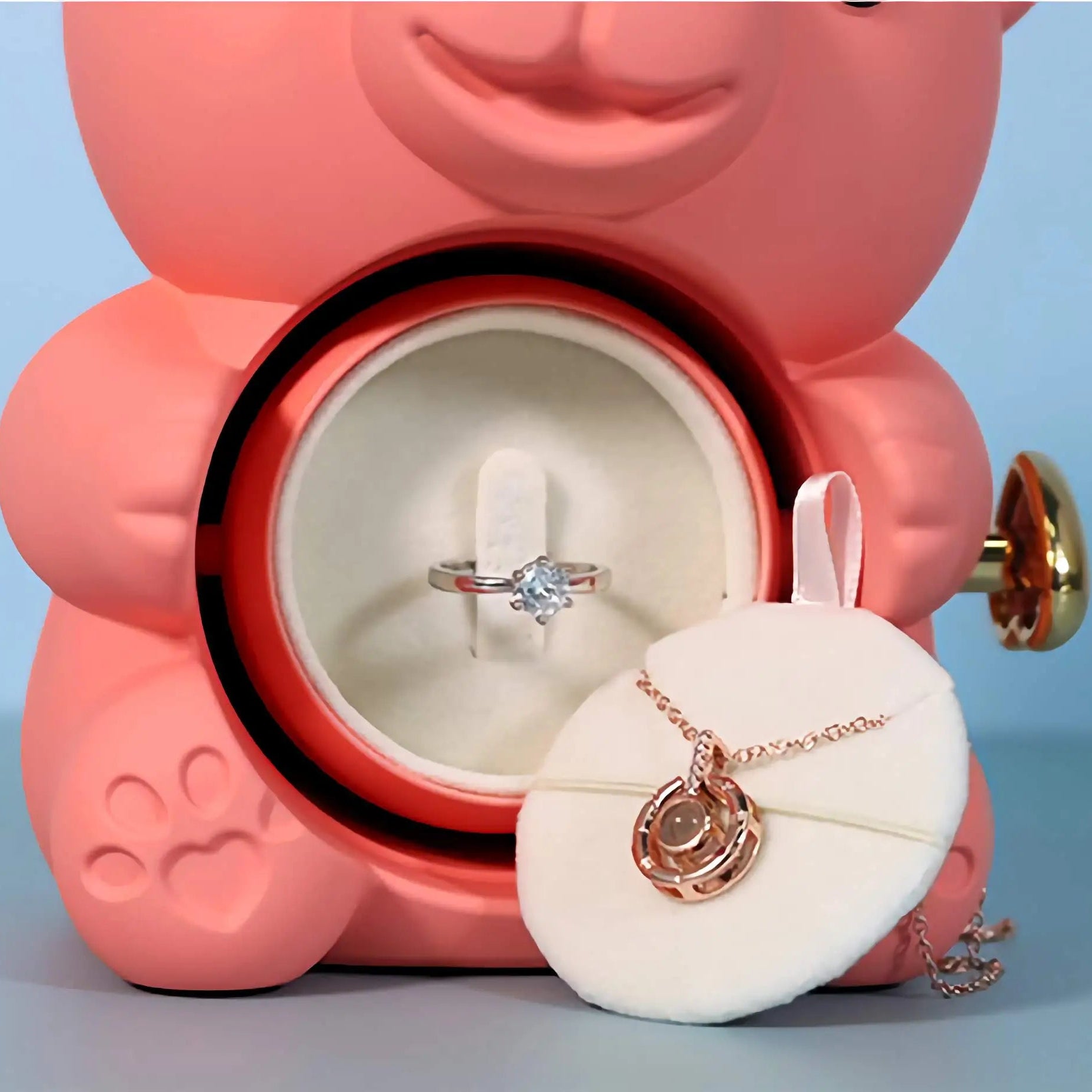 回転するクマのギフトボックス ジュエリーボックス ギフト 誕生日プレゼント - ルクスシャル LuxeChar