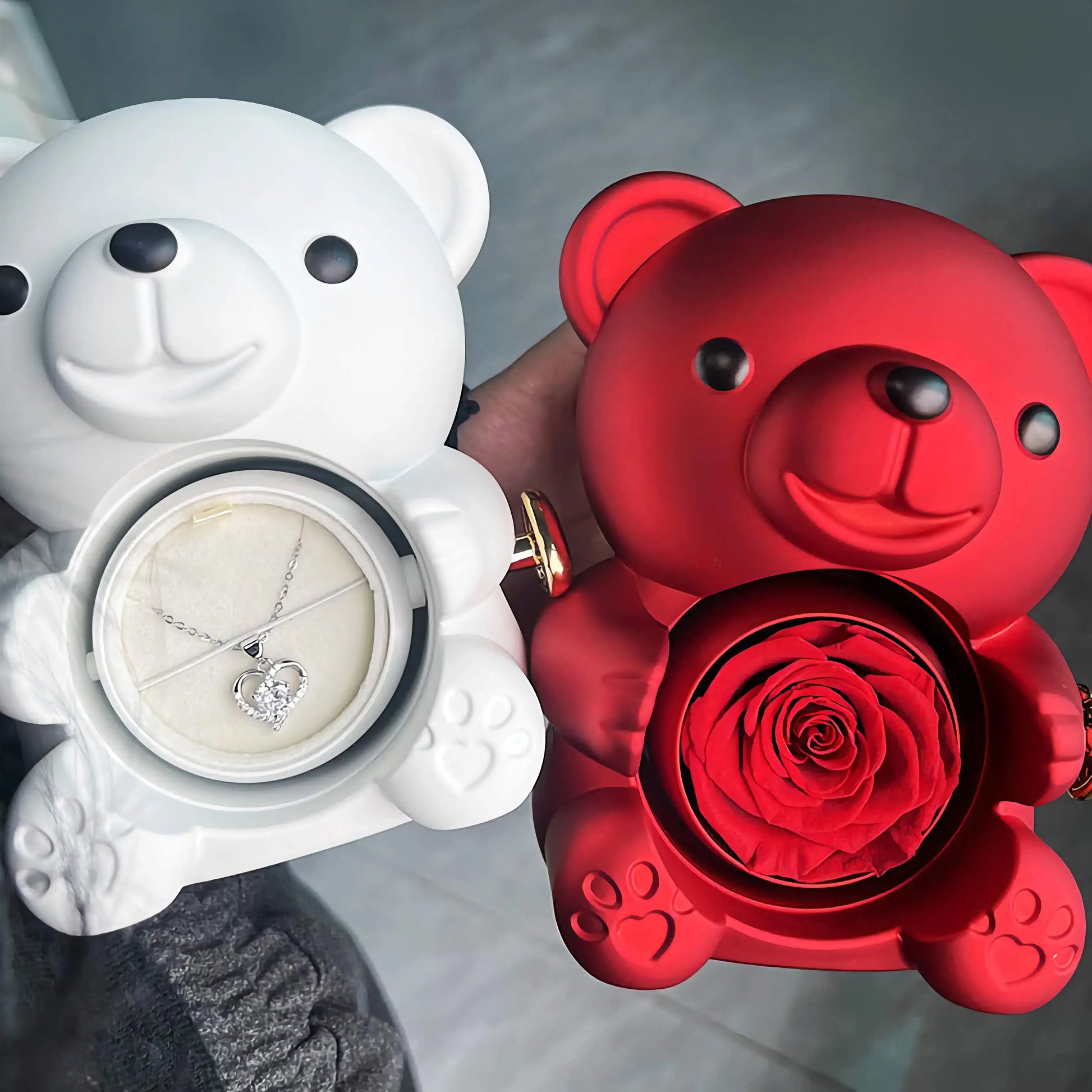 回転するクマのギフトボックス ジュエリーボックス ギフト 誕生日プレゼント - ルクスシャル LuxeChar