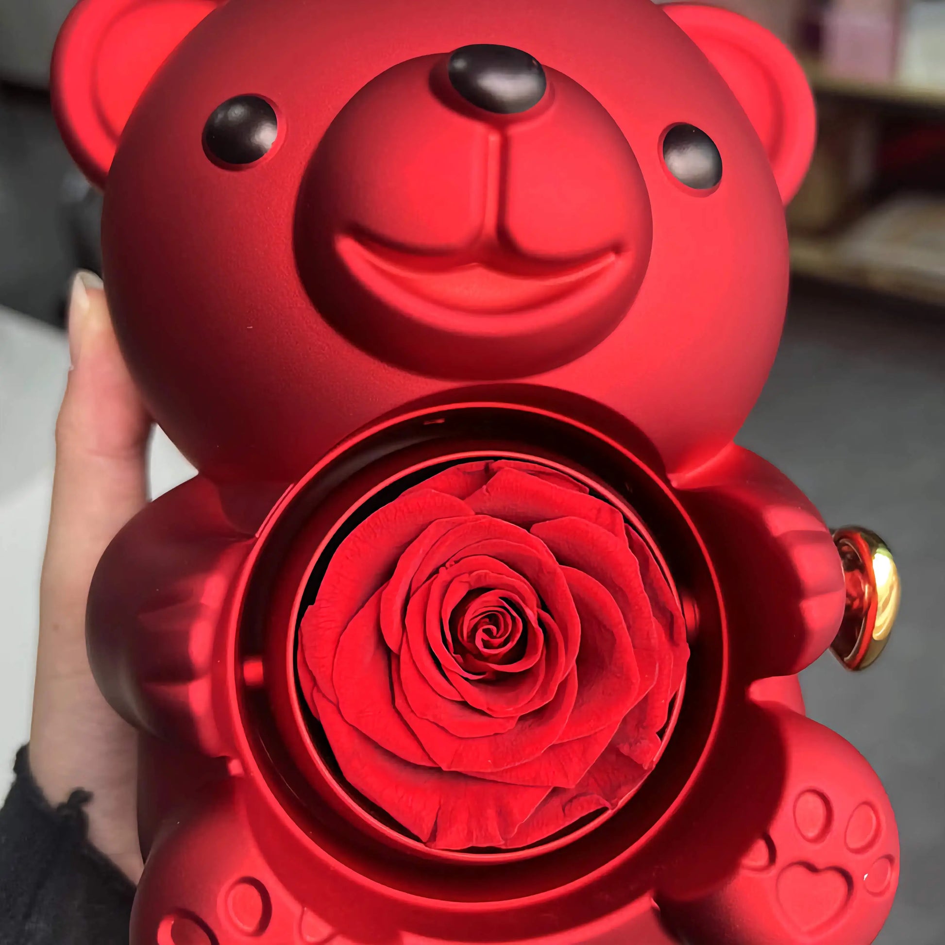回転するクマのギフトボックス ジュエリーボックス ギフト 誕生日プレゼント - ルクスシャル LuxeChar