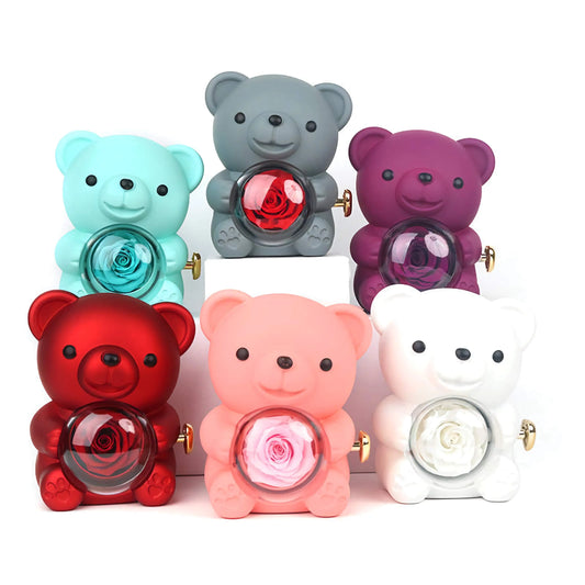 回転するクマのギフトボックス ジュエリーボックス ギフト 誕生日プレゼント - ルクスシャル LuxeChar
