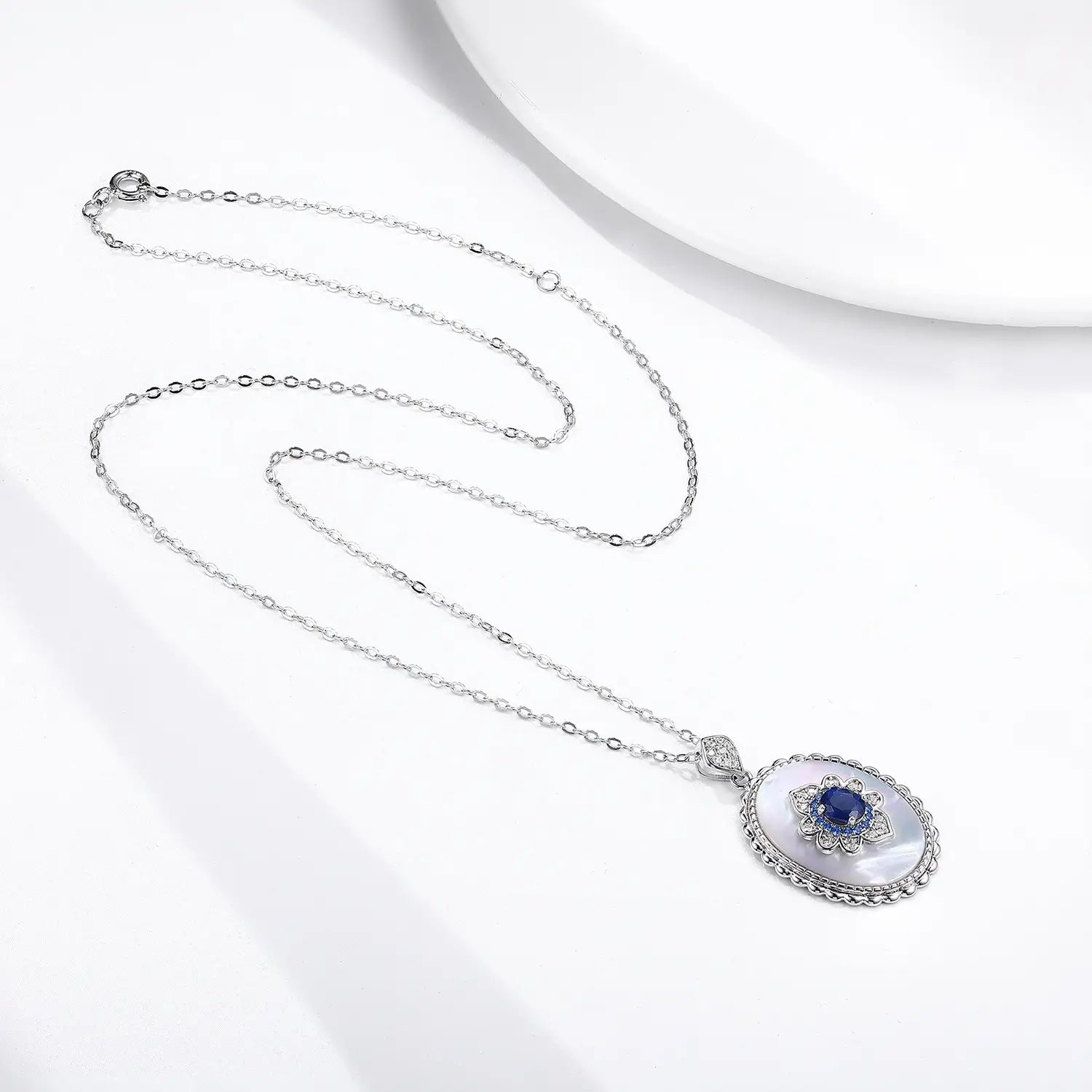 天然サファイア ペンダント ネックレス 
 ルクスシャル LuxeChar