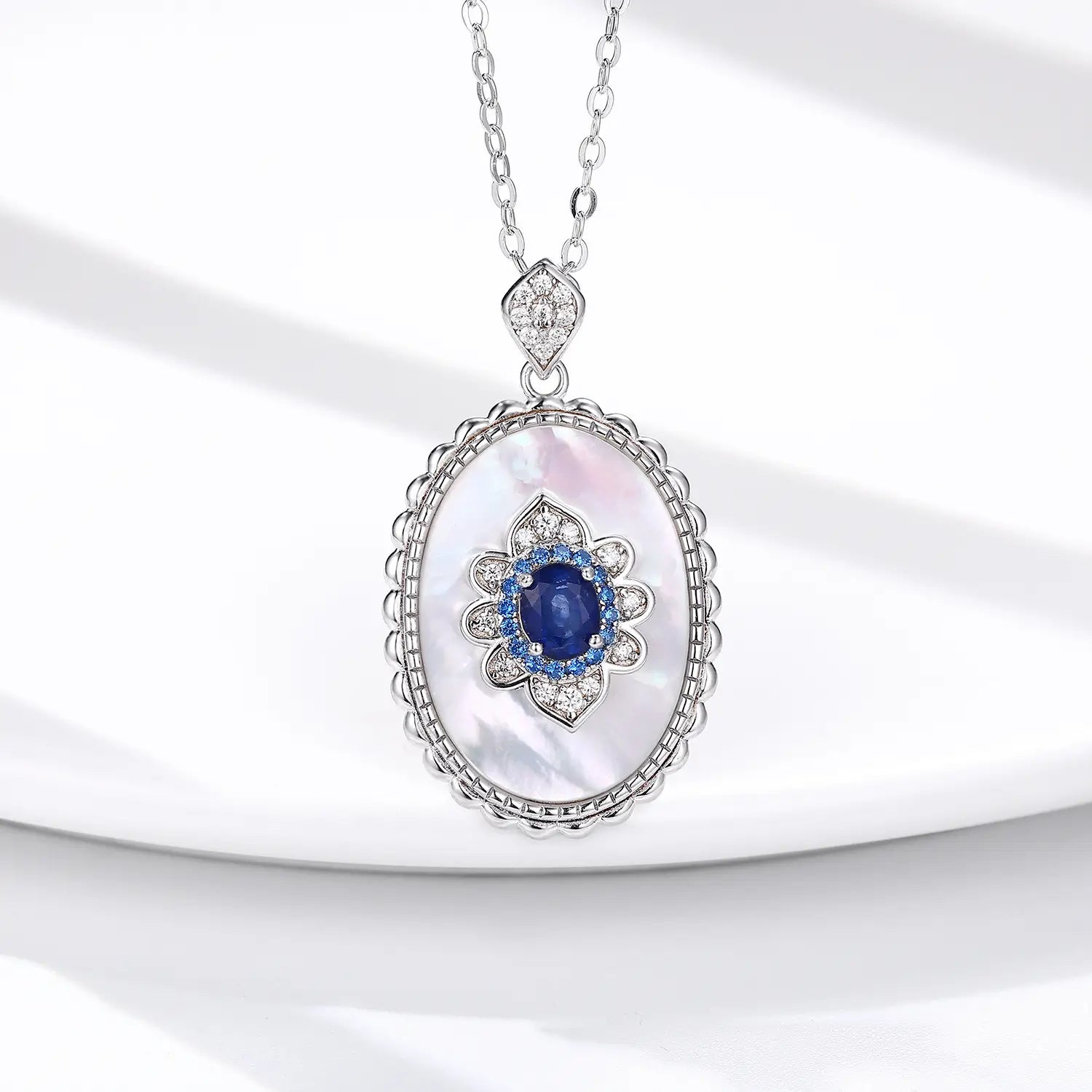 天然サファイア ペンダント ネックレス 
 ルクスシャル LuxeChar
