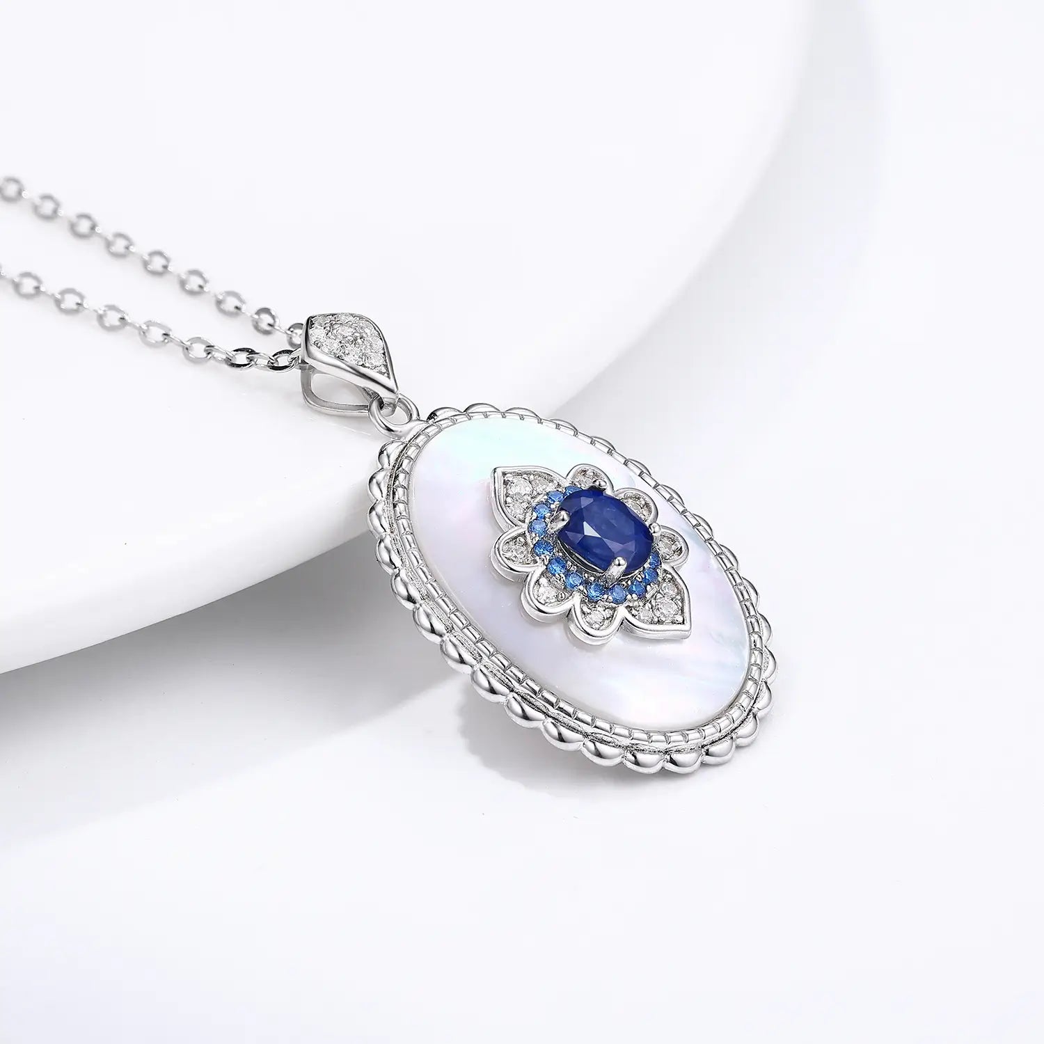 天然サファイア ペンダント ネックレス 
 ルクスシャル LuxeChar