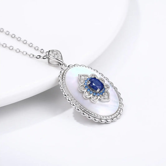 天然サファイア ペンダント ネックレス 
 ルクスシャル LuxeChar