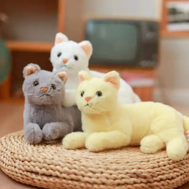 ぬいぐるみ 猫 カワイイ 小さい 白  ルクスシャル Luxe Char