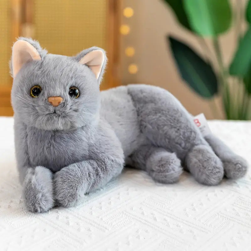 ぬいぐるみ 猫 カワイイ 小さい グレー ルクスシャル Luxe Char