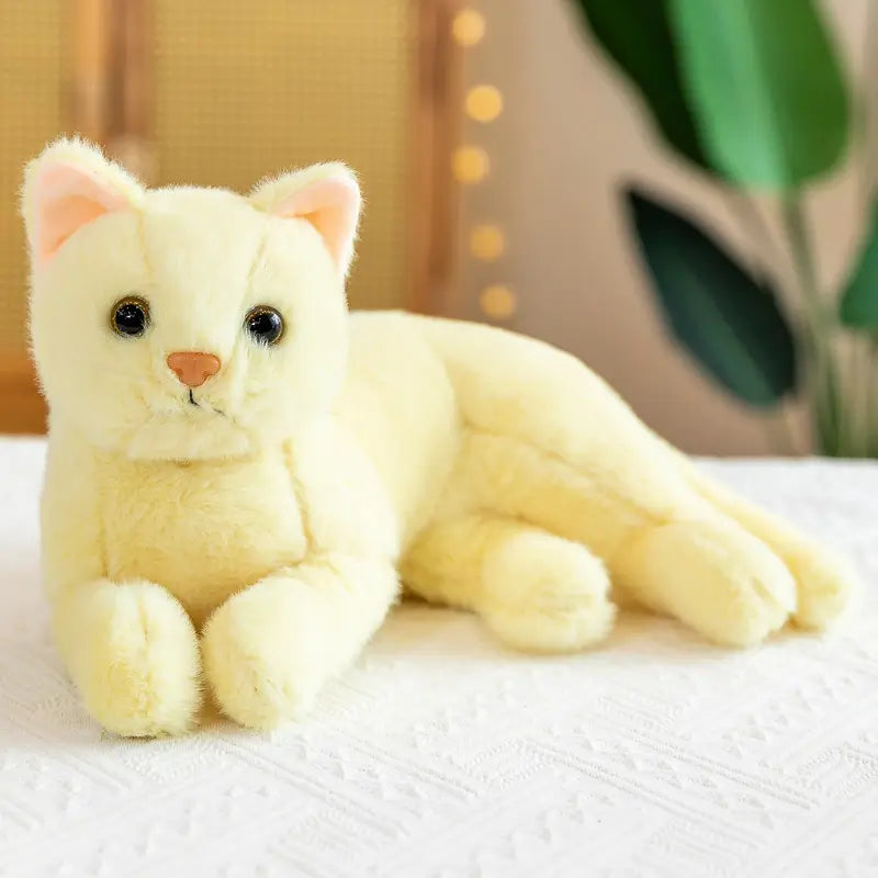 ぬいぐるみ 猫 カワイイ 小さい イエロー ルクスシャル Luxe Char