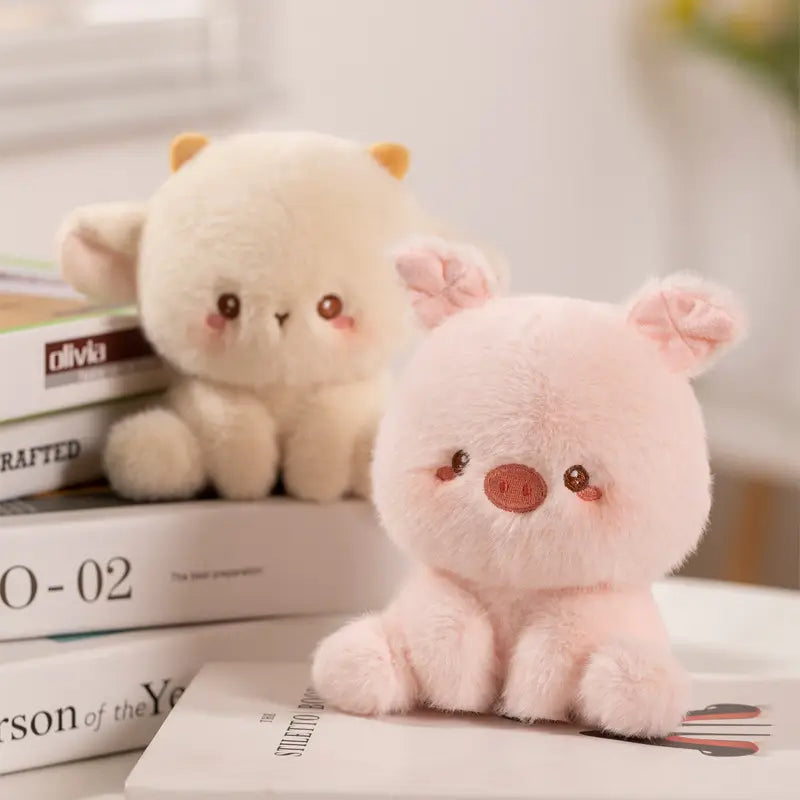 ぬいぐるみ 小さい ゾウ ネコ キツネ ヒツジ ウサギ サル ネズミ ペンギン ブタ イヌ ルクスシャル Luxe Char