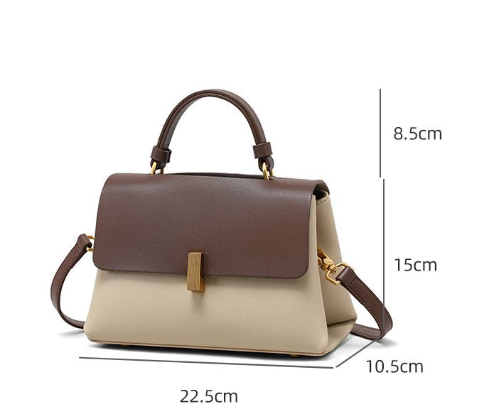 クラムシェルバッグ レディース 二層牛革 - ルクス・シャル Luxe Char