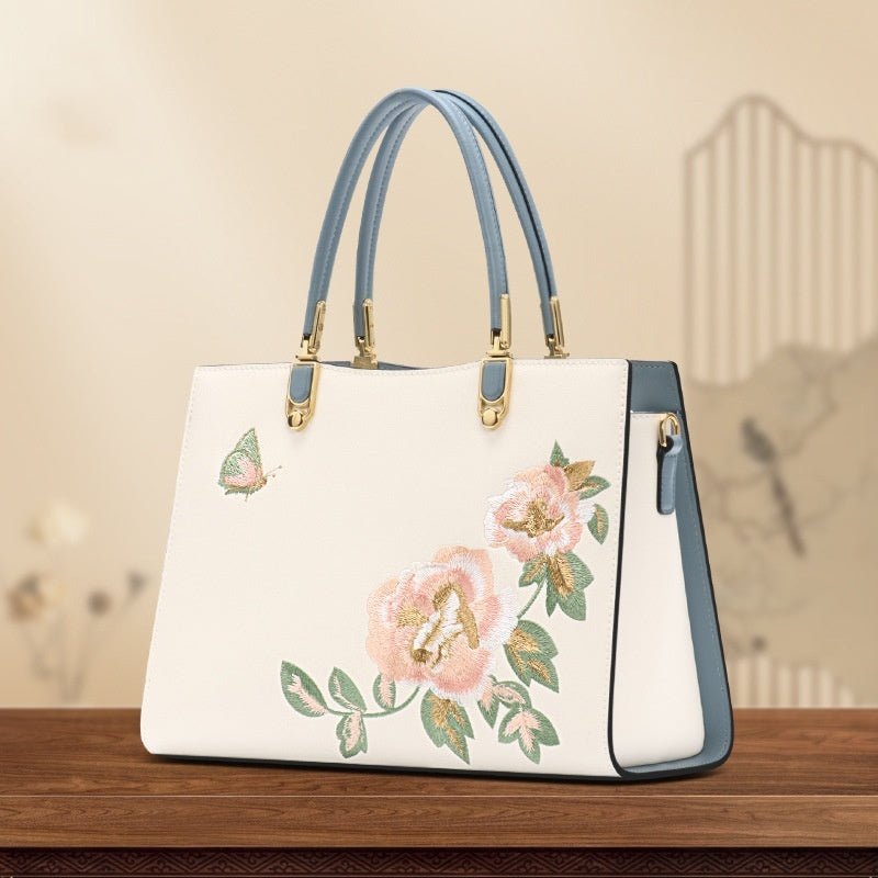 中国風の牡丹 蝶 高級バッグ - ルクス・シャル Luxe Char