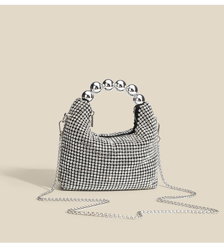 クラッチチェーン ラインストーン バッグ - ルクス・シャル Luxe Char