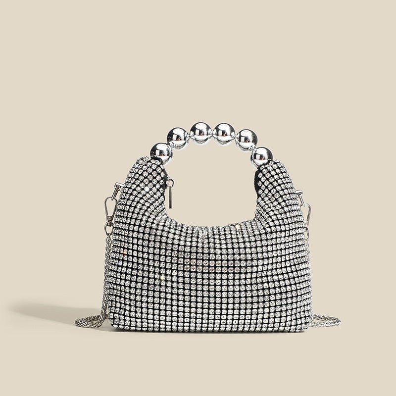クラッチチェーン ラインストーン バッグ - ルクス・シャル Luxe Char