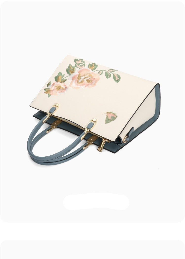 中国風の牡丹 蝶 高級バッグ - ルクス・シャル Luxe Char