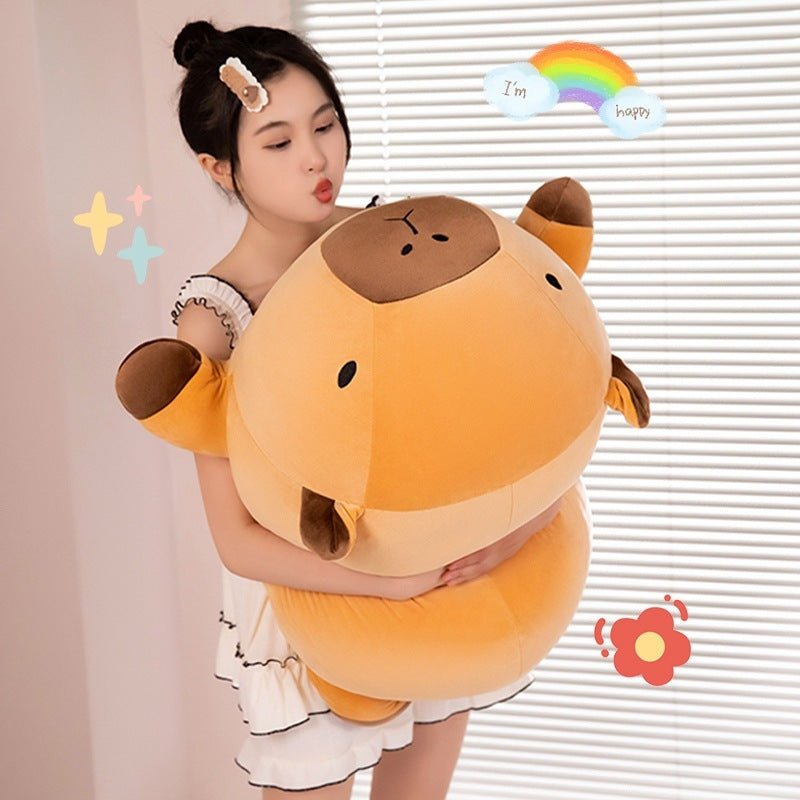 可愛い寝そべり ぬいぐるみ カピバラ ふわふわ枕 - ルクス・シャル Luxe Char