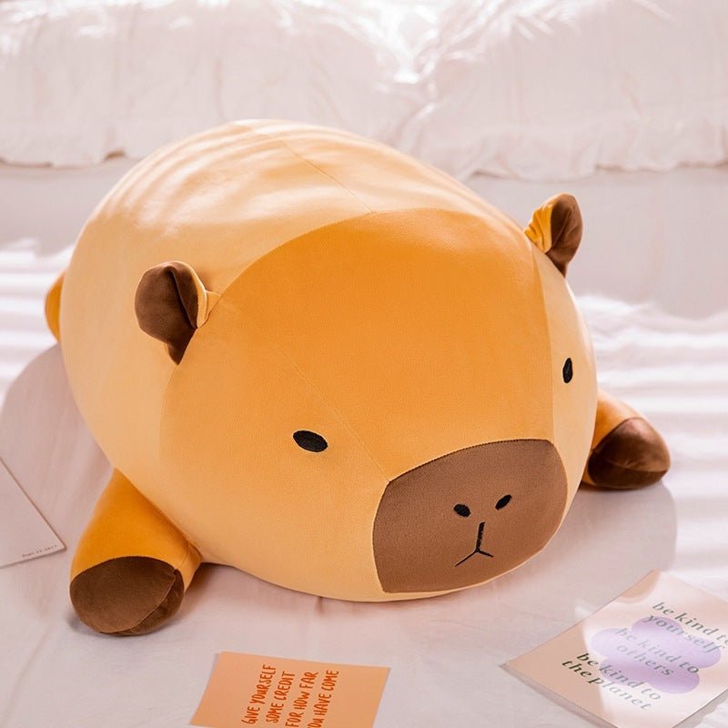可愛い寝そべり ぬいぐるみ カピバラ ふわふわ枕 - ルクス・シャル Luxe Char
