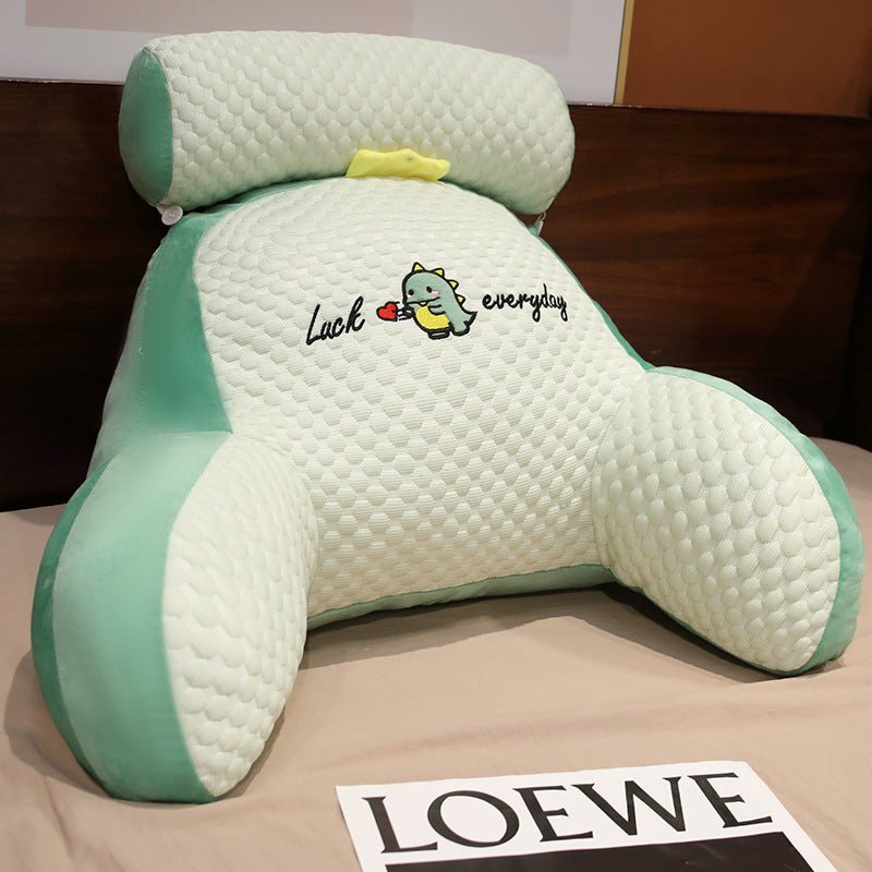 ふわふわ クッション 背もたれ 腰椎クッション かわいい 猫 うさぎ 恐竜 - ルクス・シャル Luxe Char
