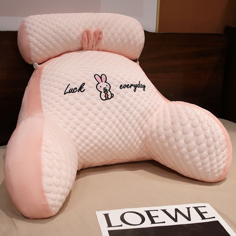 ふわふわ クッション 背もたれ 腰椎クッション かわいい 猫 うさぎ 恐竜 - ルクス・シャル Luxe Char