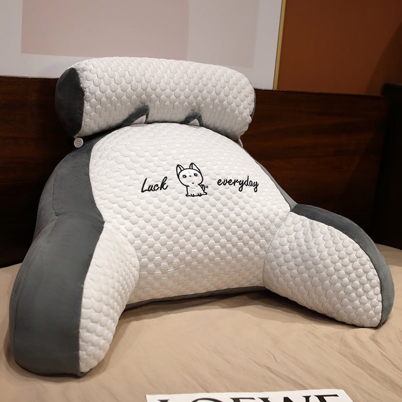 ふわふわ クッション 背もたれ 腰椎クッション かわいい 猫 うさぎ 恐竜 - ルクス・シャル Luxe Char
