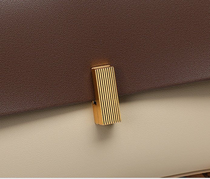クラムシェルバッグ レディース 二層牛革 - ルクス・シャル Luxe Char