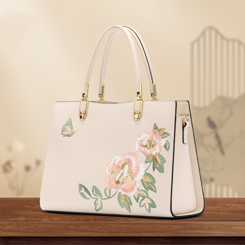 中国風の牡丹 蝶 高級バッグ - ルクス・シャル Luxe Char