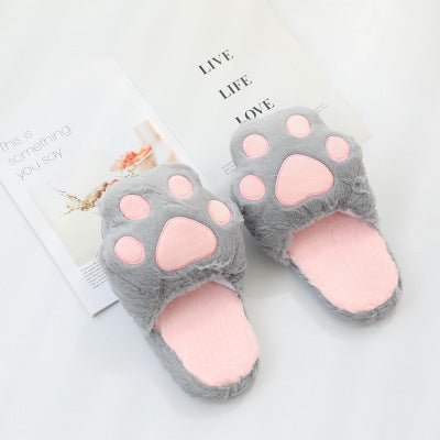 ねこ かわいい スリッパ ピンク クロ - ルクス・シャル Luxe Char