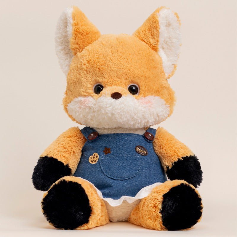 ぬいぐるみ キツネ ヒツジ ゾウ クマ ウサギ オオカミ ネコ デニム スカート - ルクス・シャル Luxe Char