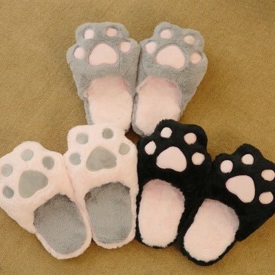 ねこ かわいい スリッパ ピンク クロ - ルクス・シャル Luxe Char