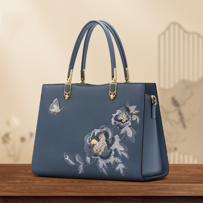 中国風の牡丹 蝶 高級バッグ - ルクス・シャル Luxe Char