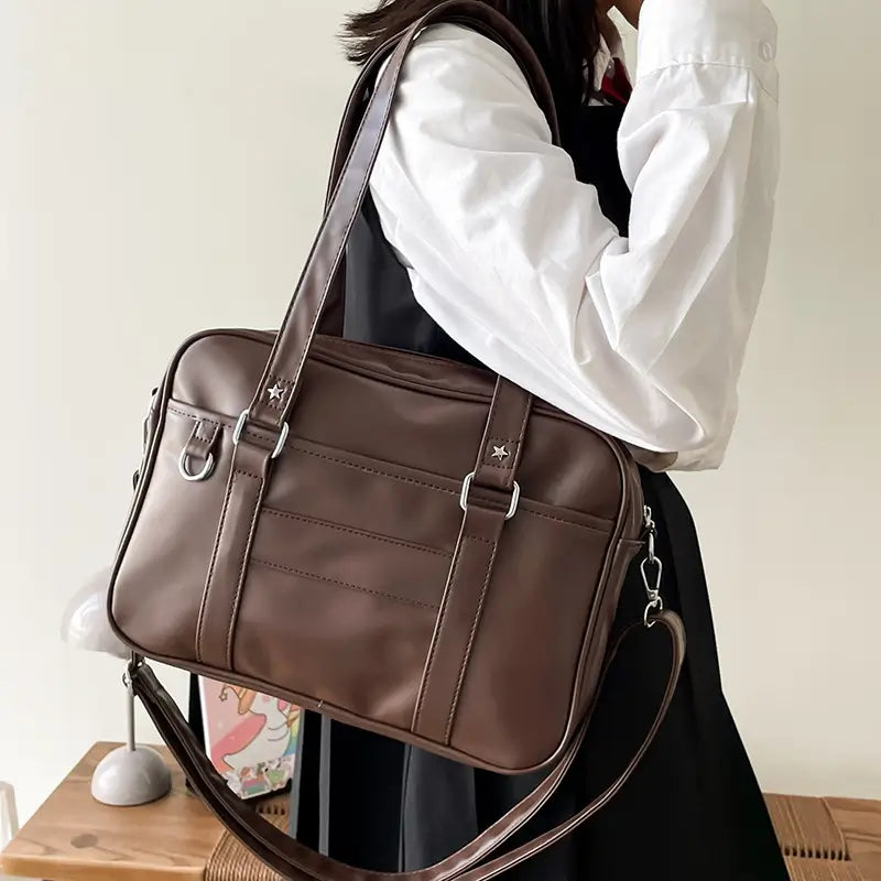 スクールバッグ 高校生 中学生 かわいい ダークブラウン ルクスシャル Luxe Char