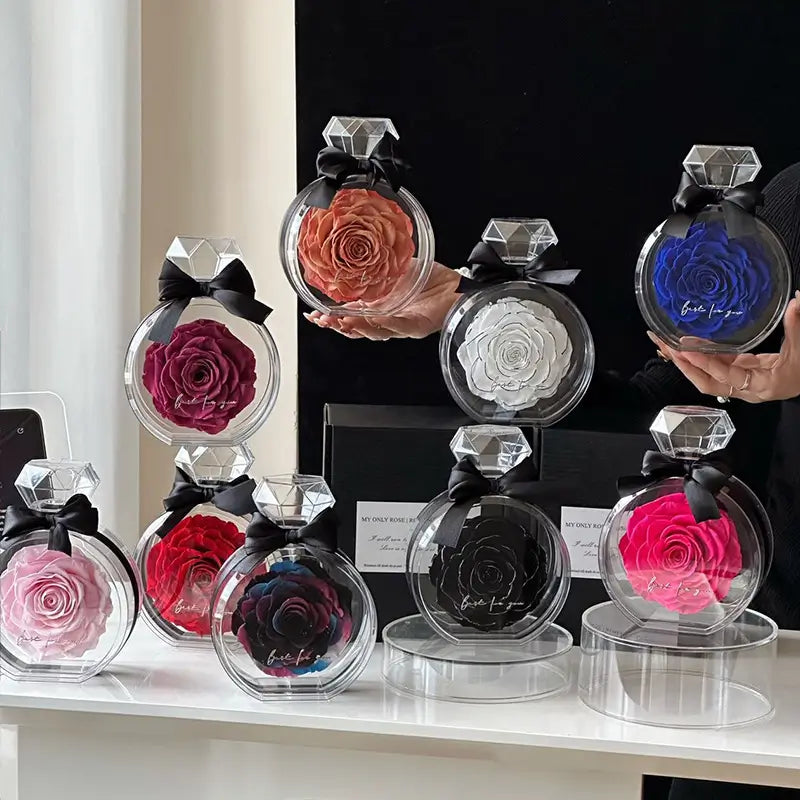 造花  ドライローズギフトボックス クリスマス  バレンタインデー 誕生日プレゼント ルクスシャル Luxe Char